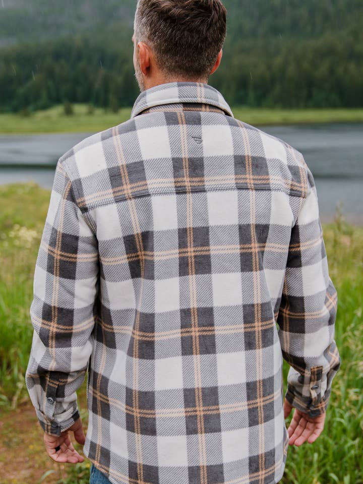 BURLEBO - Wholesale Shirt Jacket/Shacket - Men's - Shacket - Coyote Plaid
