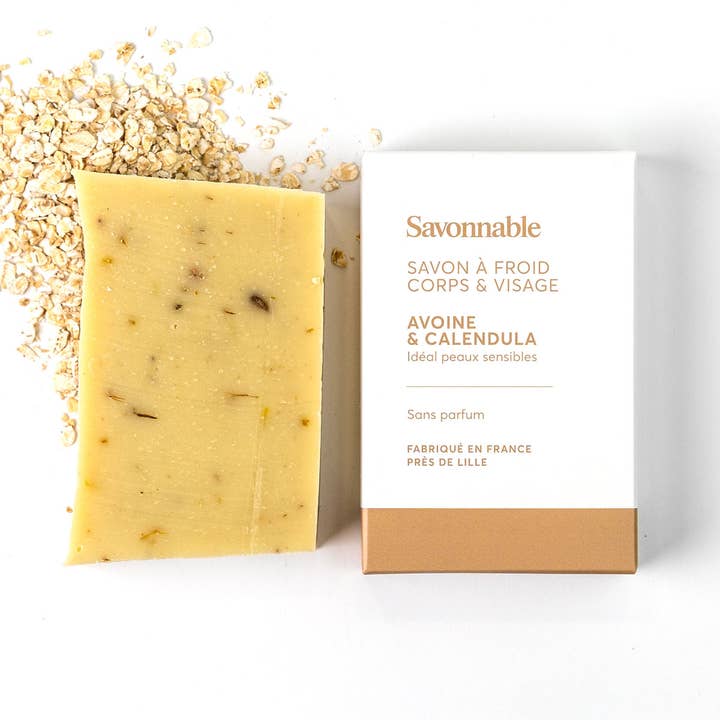 Oat & Calendula Solid Soap > Ideal for delicate skin for wholesale by Savonnable