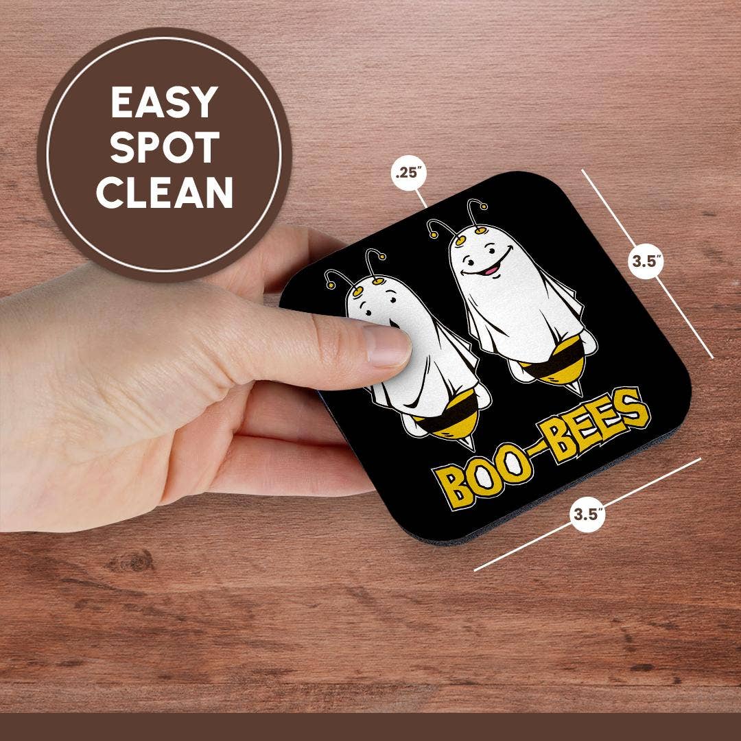 3dRose - Wholesale Coasters - 3dRose, Boo Bees Halloween for Beekeeper Beekeeping Honeycomb, Coaster13