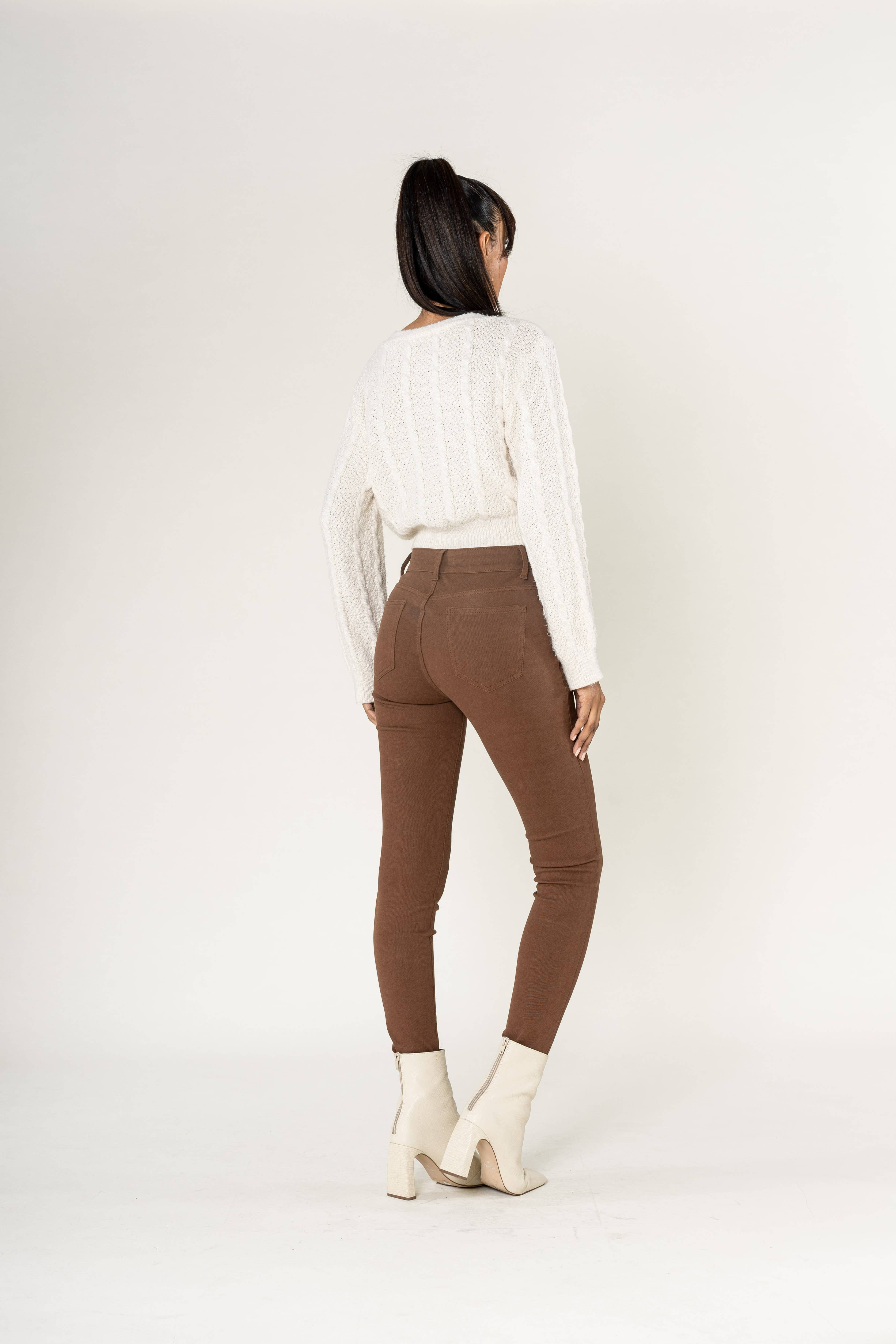 Nina Carter - Wholesale Fashion Leggings - Women's - Super stretch leggings with comfortable zip A00311