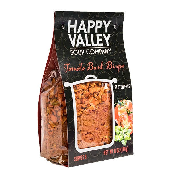 Tomato Basil Bisque for wholesale by Happy Valley Soup Company