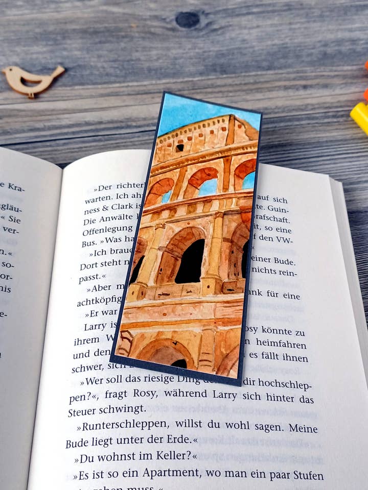 Lesezeichen - Italien - Reiseinspirierte Illustration für den Großhandel von Christina Jenne Art and Design