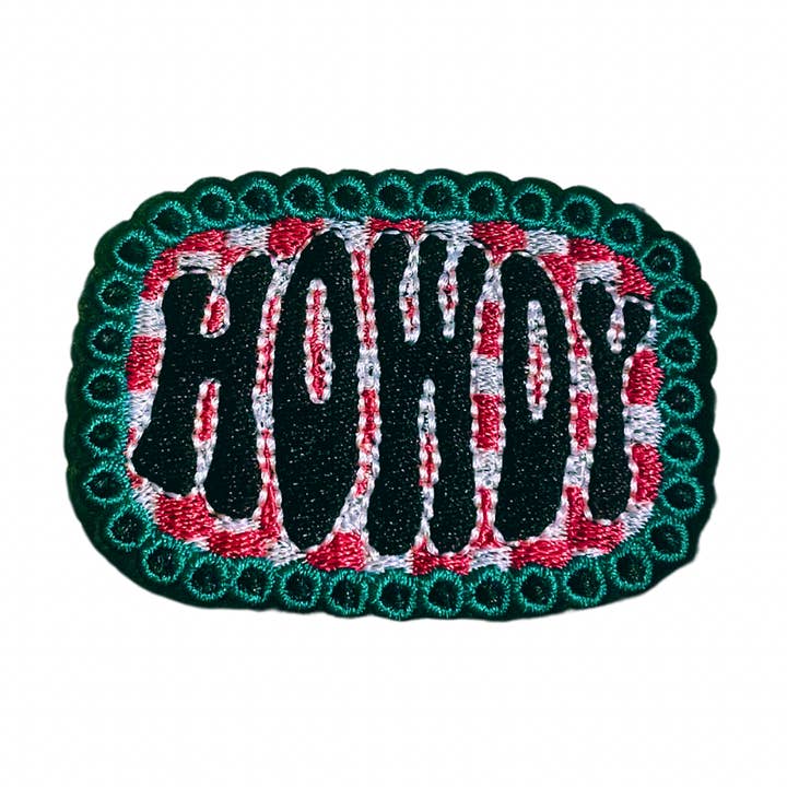 Howdy Trucker Hat Patch for wholesale by The Onion Patch