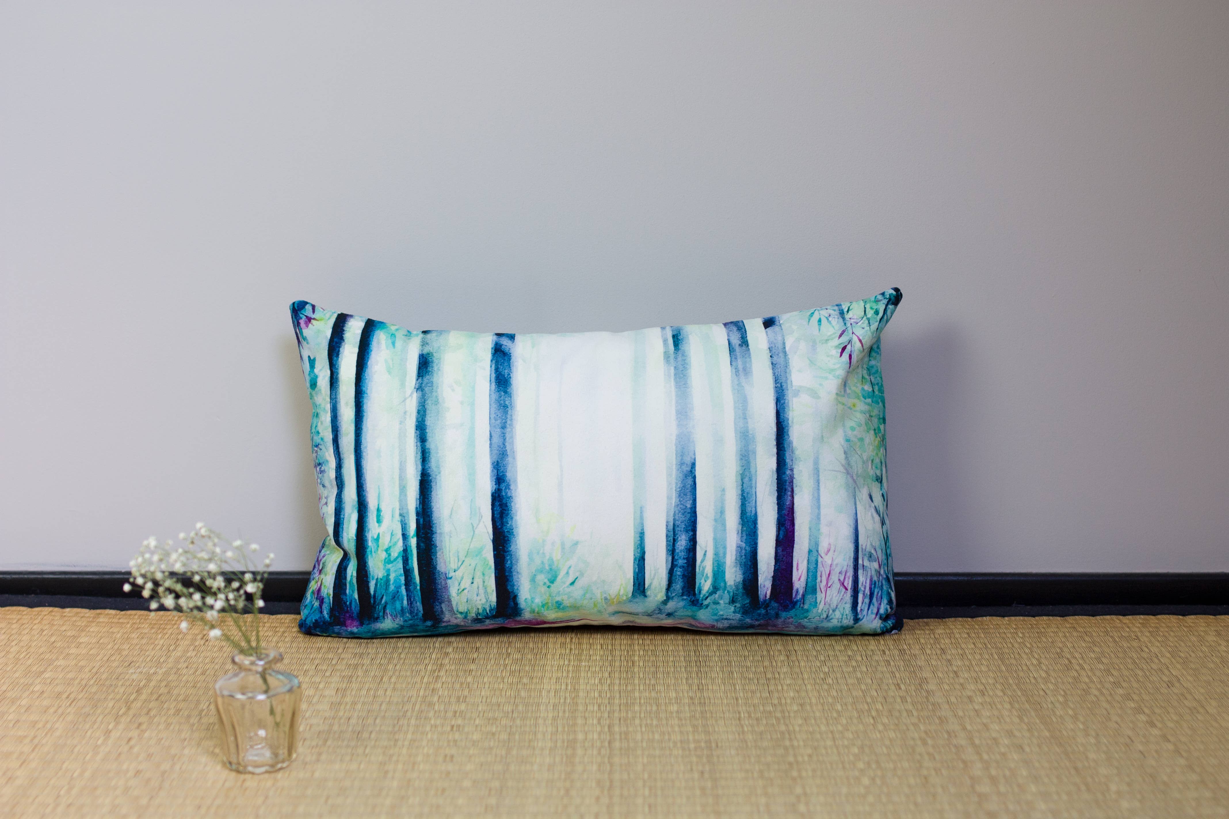 Yukka - Wholesale Chair Cushion - Rectangle cushion mirror forest1