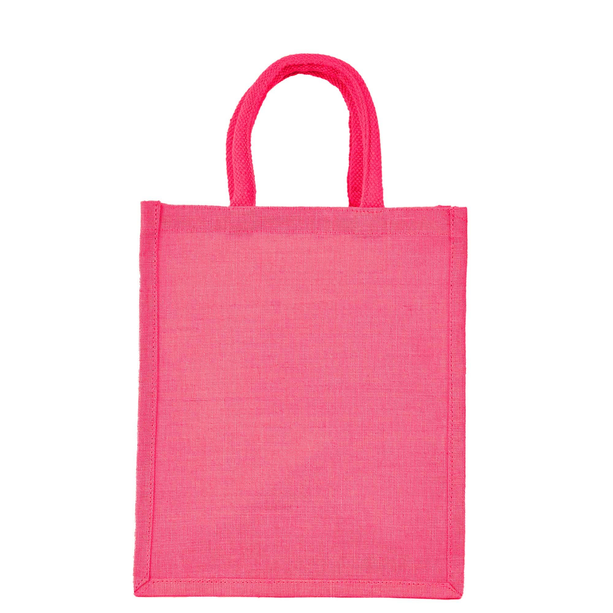 ecojutebags – Engroshandel Indkøbspose/indkøbstaske – 4 genanvendelige Juco-tasker med lomme og håndtag – 12x10x6 - Gave9