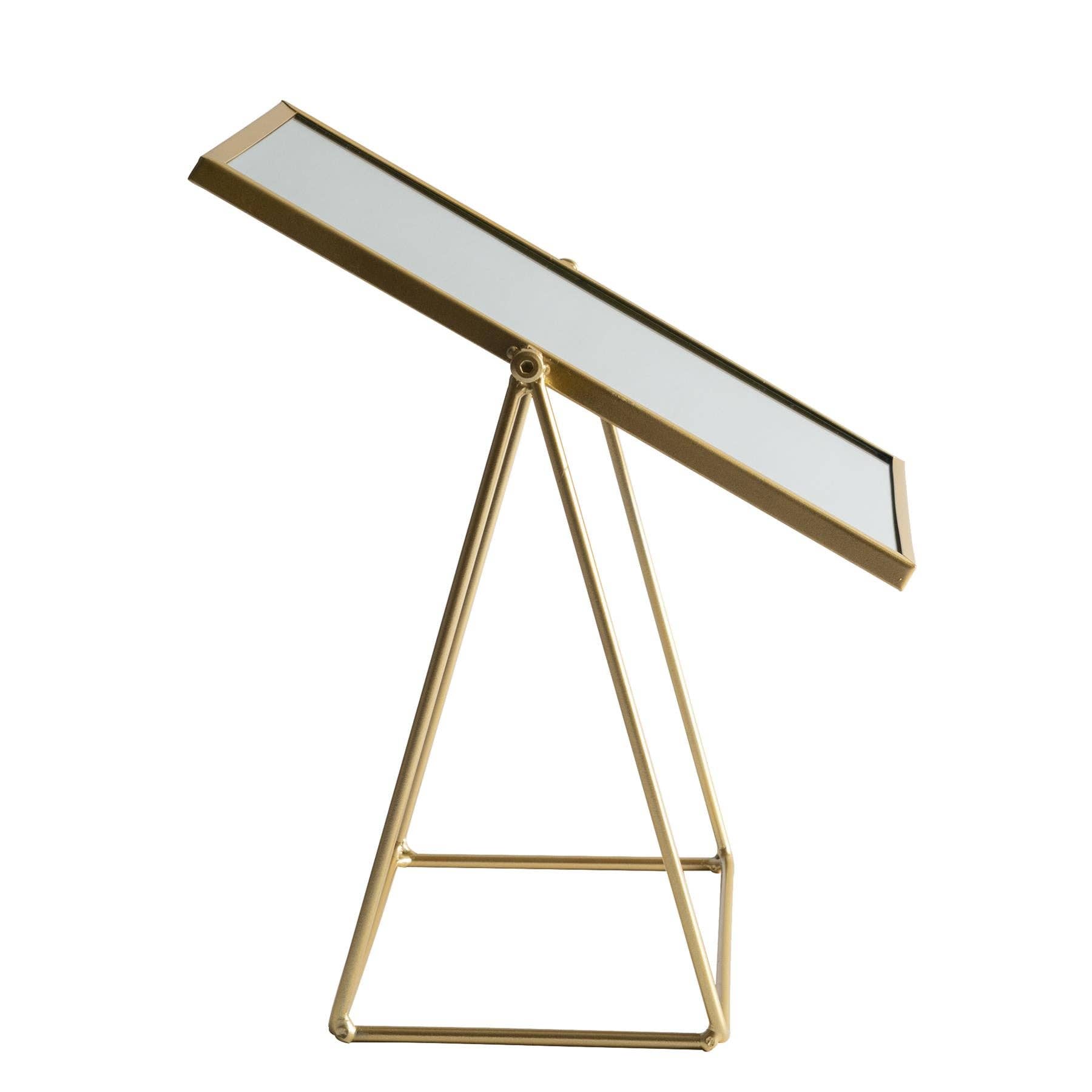 Rinkit Ltd - Vendita all'ingrosso Specchi da trucco - Specchio per toeletta Harbour Housewares - 22 cm - Oro5