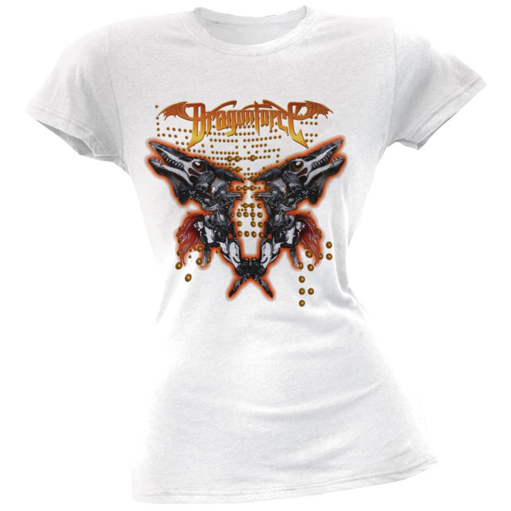 Official Store - Wholesale Screen Printed T-Shirt - Women's - DragonForce - Uppercut Women's Juniors T Shirt0