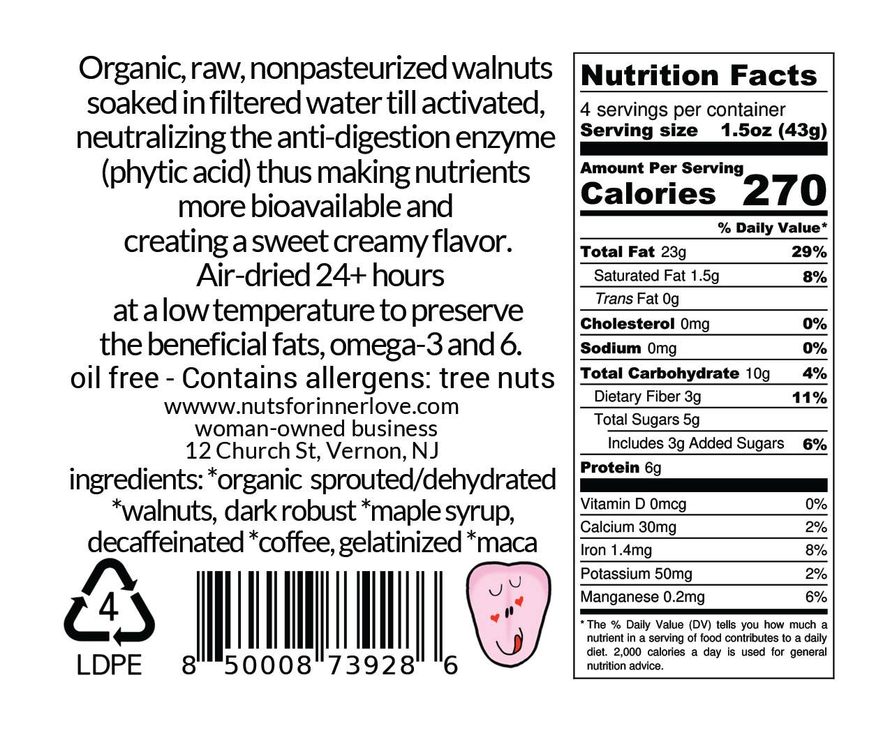 Nuts for INNER LOVE - Wholesale Nuts - Java Maca Walnuts Activated Air-Dried3