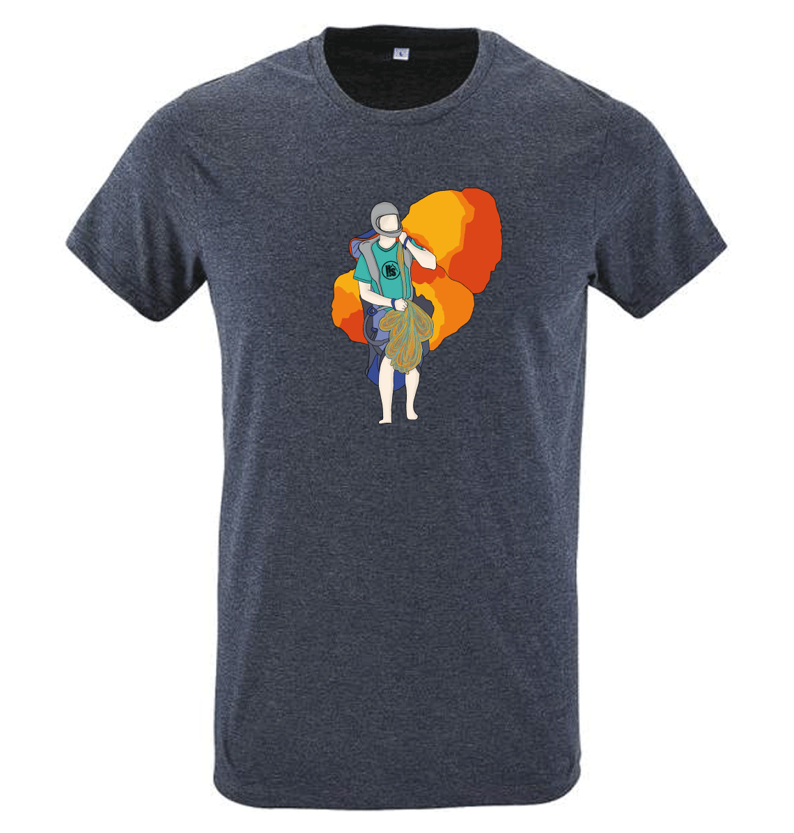 Hot Savoie 74 – Großhandel T-Shirt mit Siebdruck – Herren – Gleitschirm-T-Shirt für Herren0