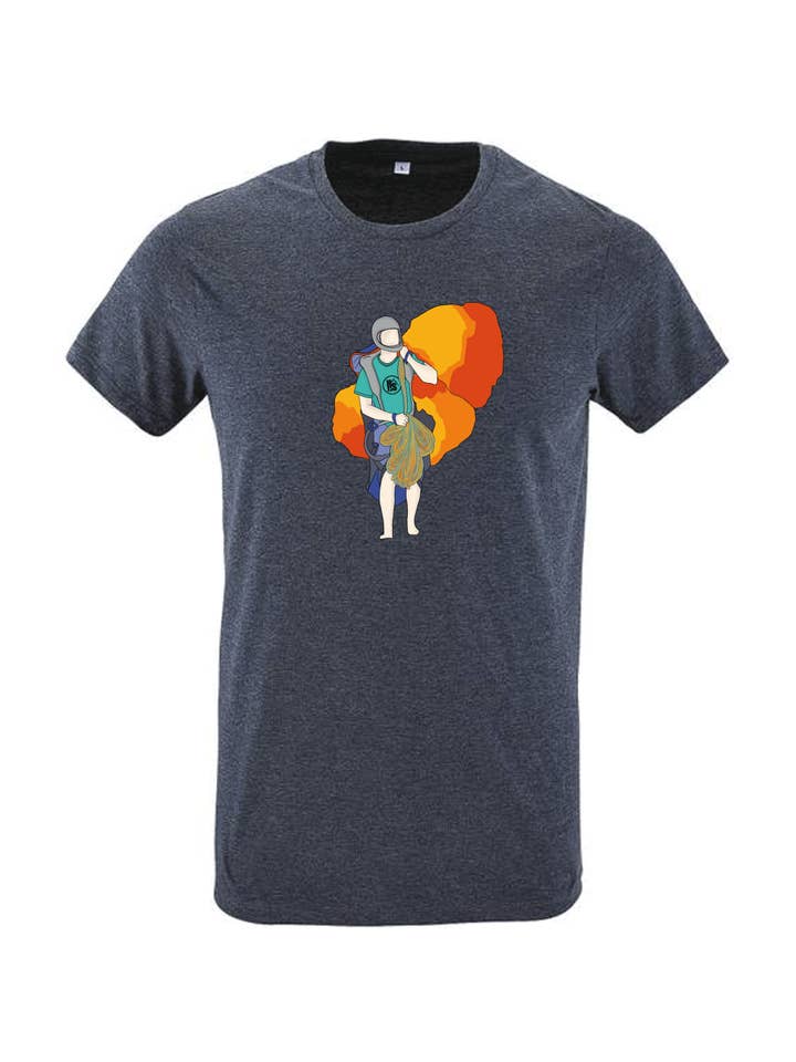 Hot Savoie 74 - Wholesale Screen Printed T-Shirt - Men's - Men's Paragliding T-shirt