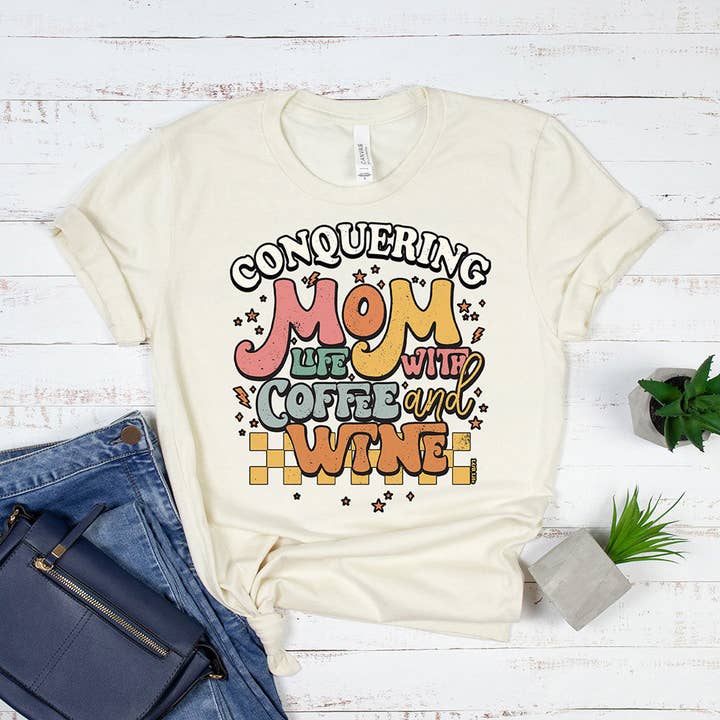 Conquering Mom Life Tee and other Purchase Wholesale conquering. Free Returns & Net 60 Terms on Faire trending on Faire.