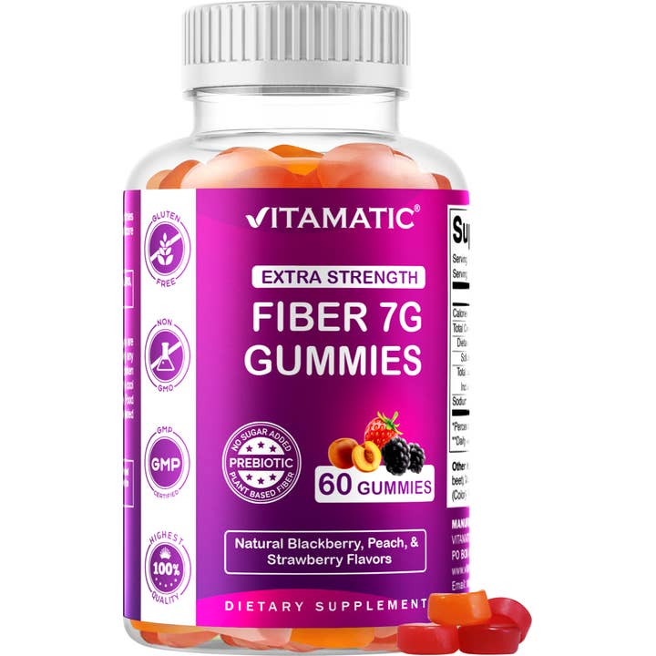 Vitamatic – wholesale Oral supplement/vitamin – Vitamatic Prebiotic Fiber Gummies for Adults - 7G Fiber