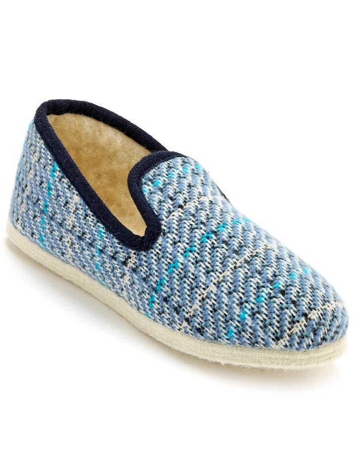 Wool Lined Slippers with Felt Sole (2004917_0001) for wholesale by PEDICONFORT