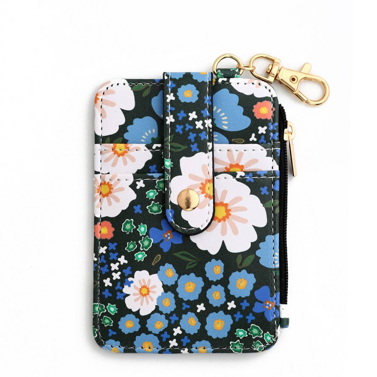 ACCITY - Wholesale Card Holder - Women's - PRINTED HEM CARD HOLDER WALLET KEYCHAIN_CWMM12876
