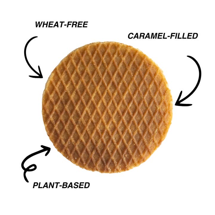 Vafels - Vendita all'ingrosso Biscotti - Stroopwafel al Caramello Senza Glutine - Confezione da 10 pezzi3
