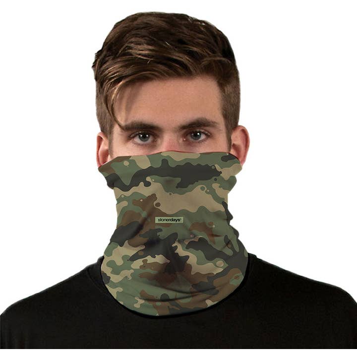 StonerDays Apparel - Wholesale Neck Warmer/Snood - Unisex - Army Pattern Neck Gaiter3