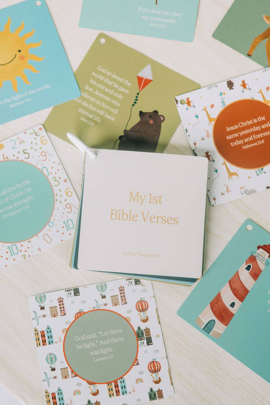 Tiny Theologians - Wholesale Learning Cards - Kids & Baby - My First Bible Verses30