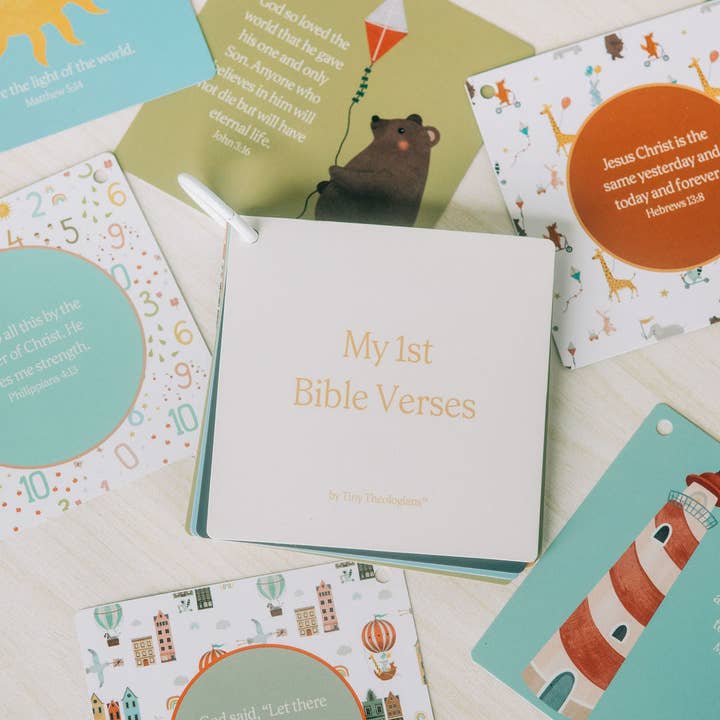 Tiny Theologians - Venta al por mayor Tarjetas de aprendizaje - Niños y bebés - Mis Primeros Versículos de la Biblia30