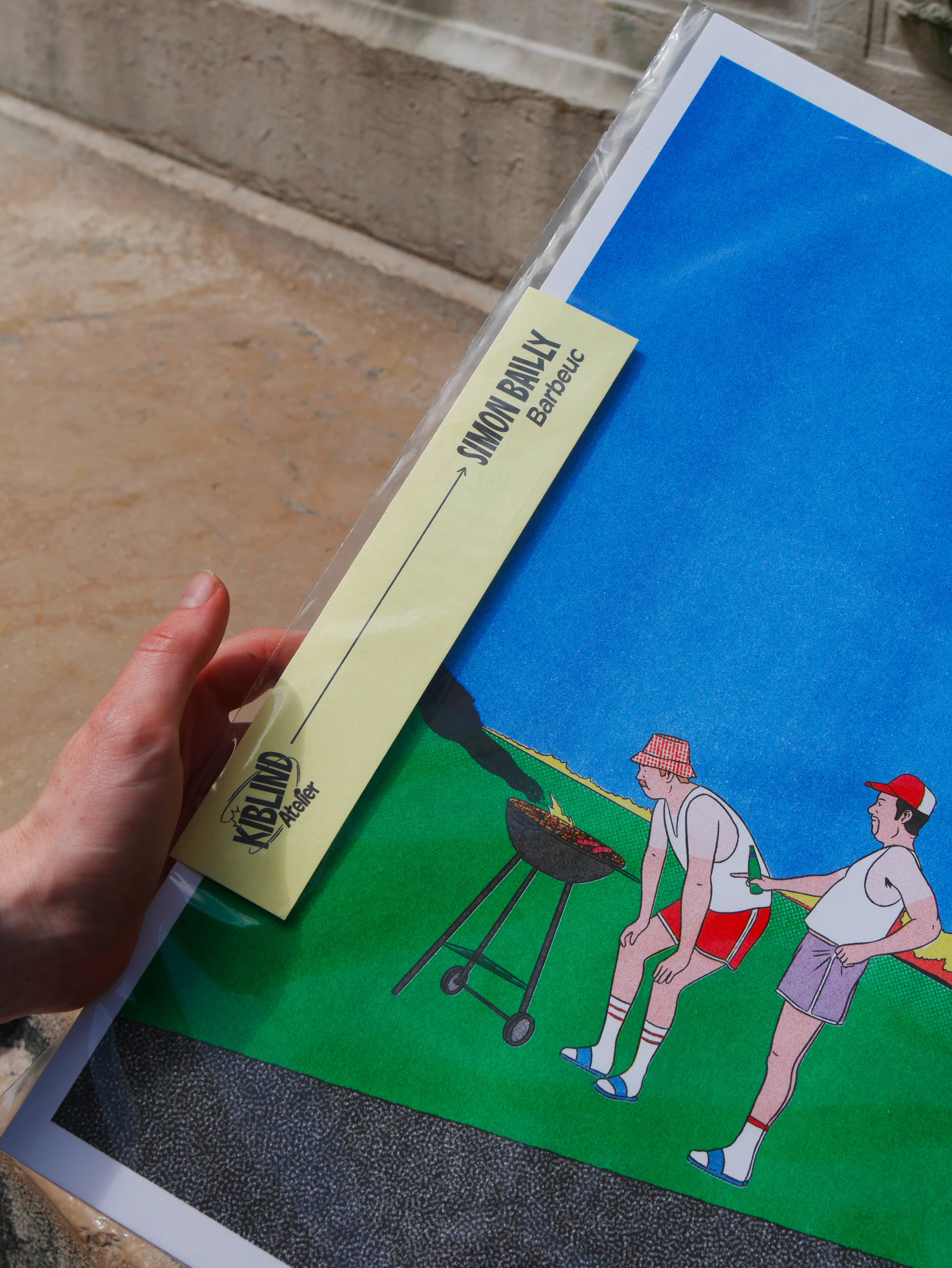 KIBLIND Atelier - Wholesale Poster - A3 poster - Simon Bailly - Barbeuc3