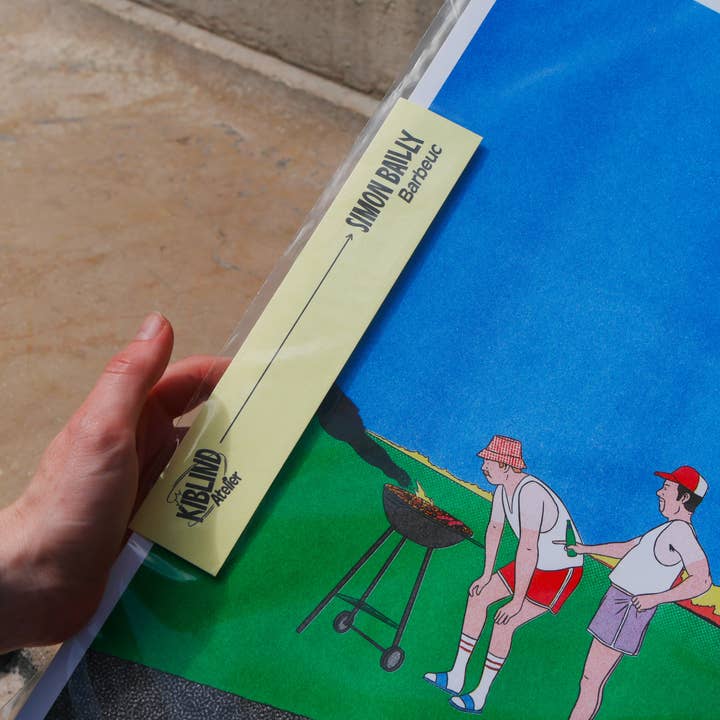 KIBLIND Atelier - Wholesale Poster - A3 poster - Simon Bailly - Barbeuc3