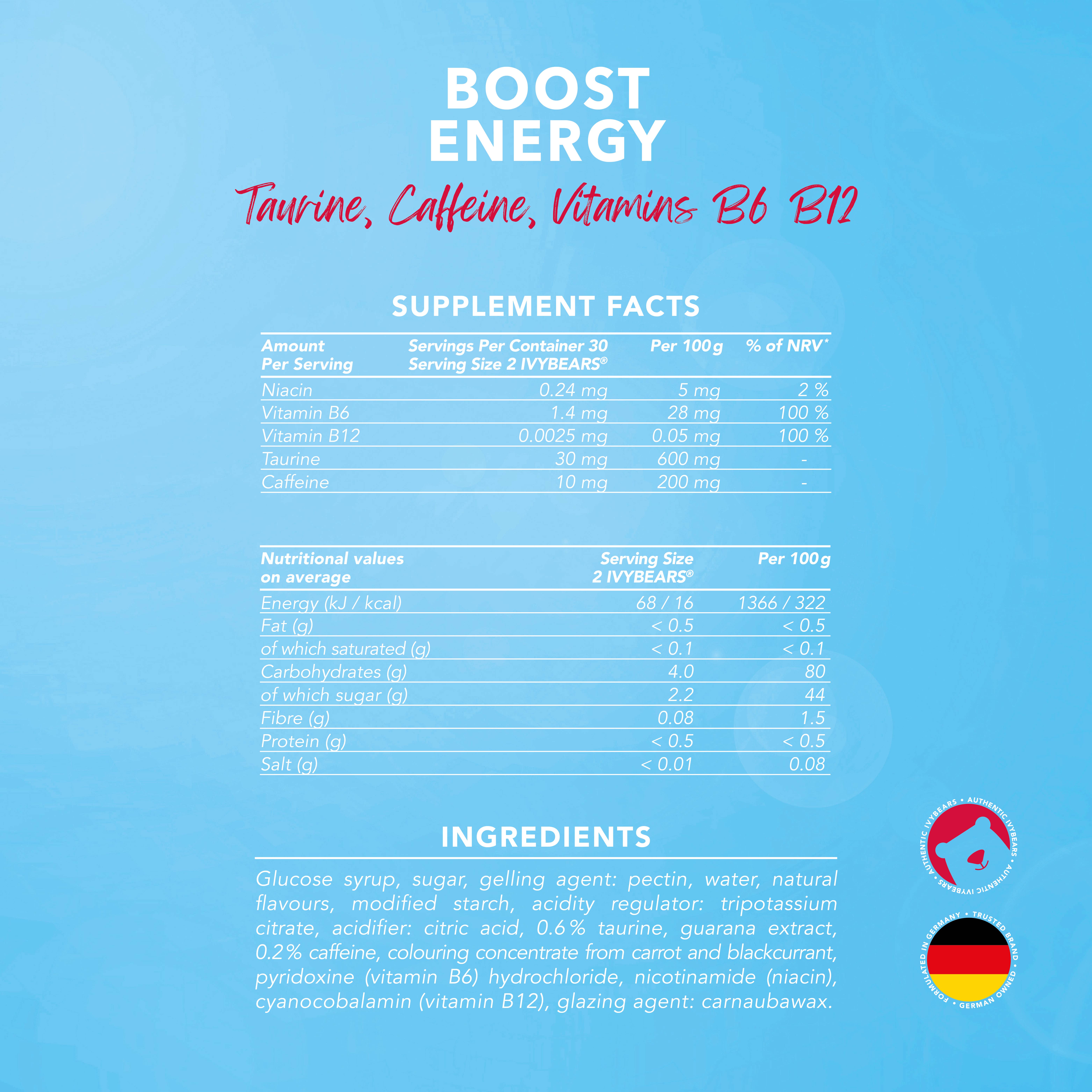 IvyBears - Vente Supplément oral/vitamine - Booster l'énergie4