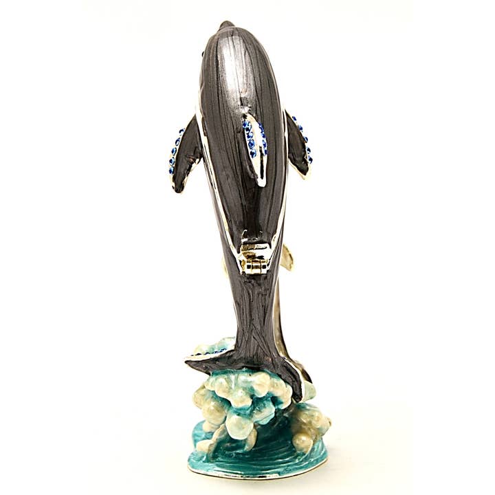 Ciel Collectables - Wholesale Jewelry Box/Organizer - Ciel Collectables Dolphin with Baby Trinket Box.