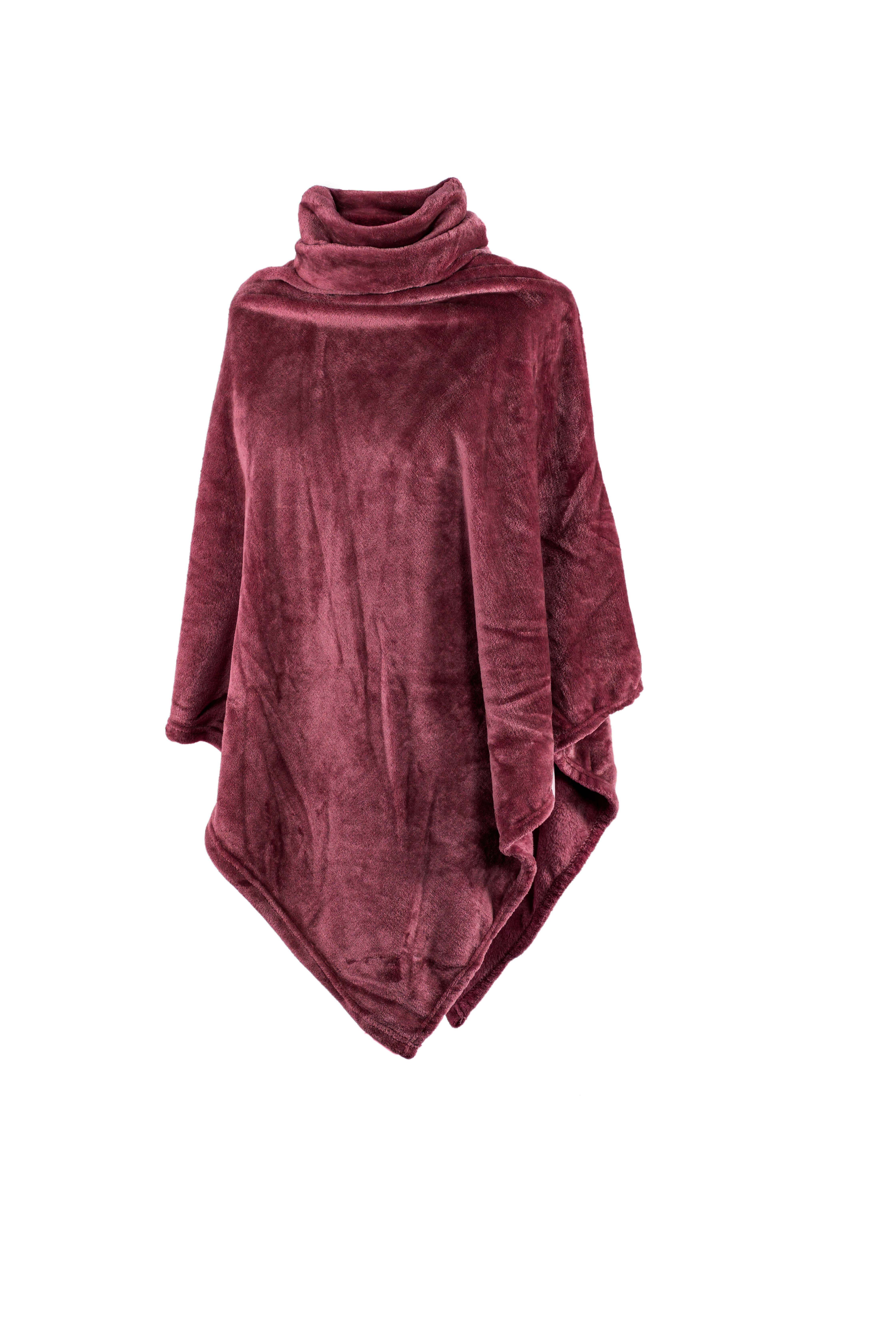 Tiseco - Wholesale Poncho - Unisex - Poncho COSY with collar - 80x80 cm0