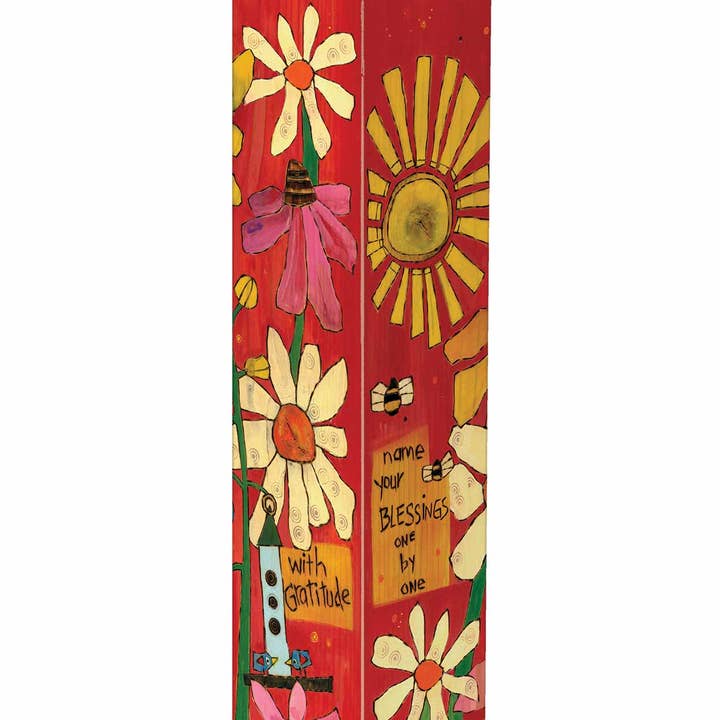Count Your Blossoms 20" Art Pole for wholesale by Studio M