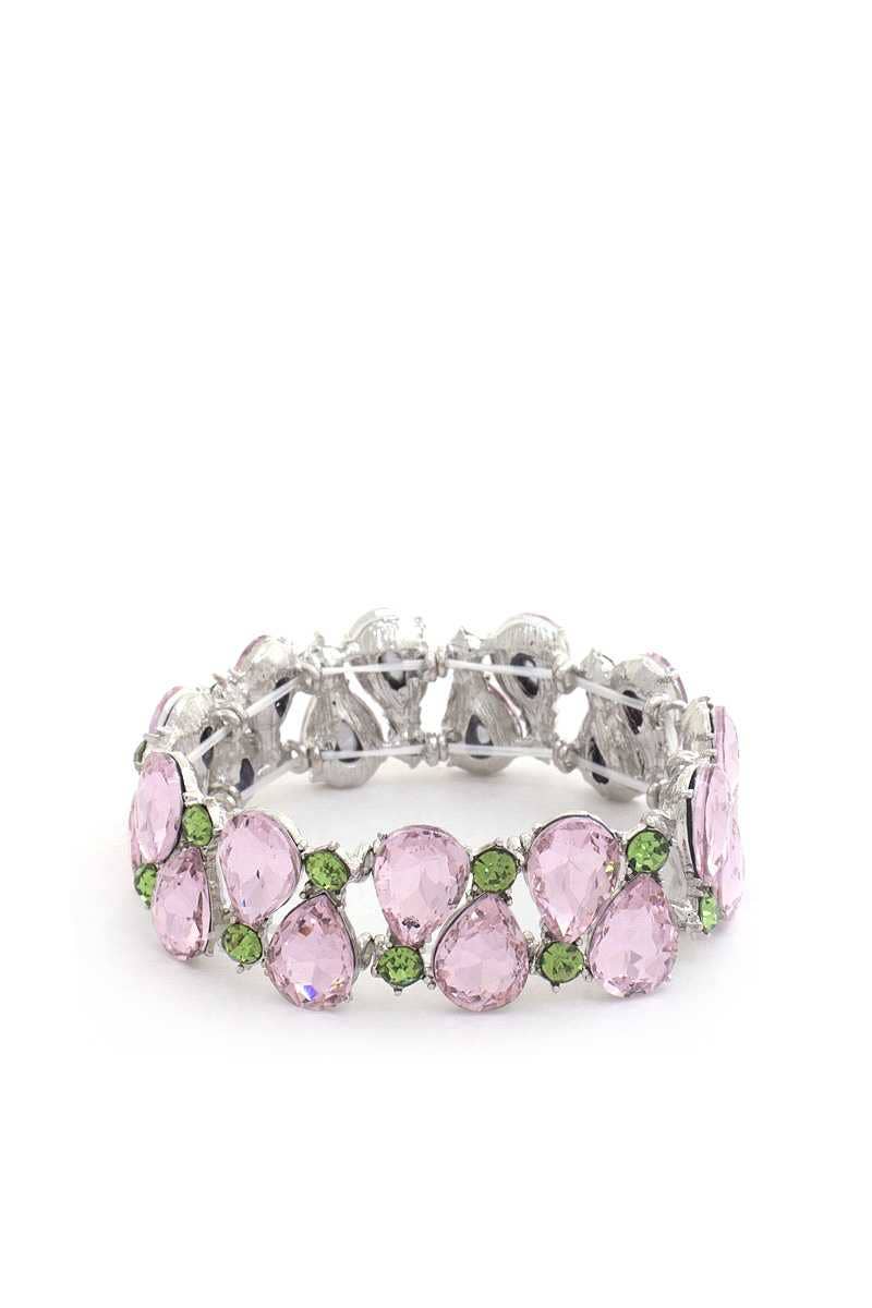 CC Wholesale Clothing - Wholesale Bangle Bracelet - Teardrop Rhinestone Stretch Bracelet1