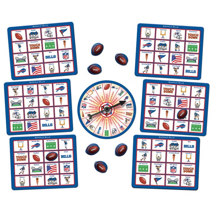 Masterpieces Puzzles - Wholesale Board Game - Buffalo Bills Bingo Game