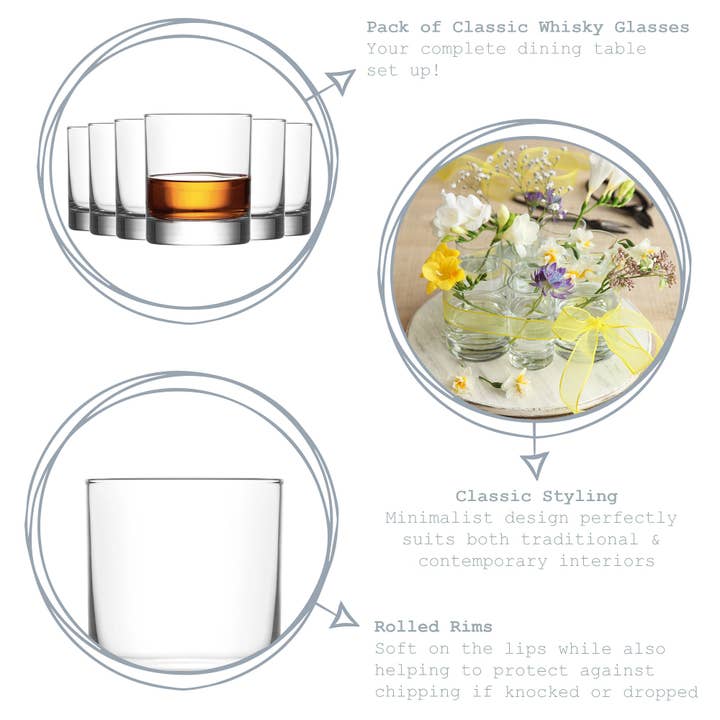 Rinkit Ltd - Wholesale Wine Glass - LAV Ada Whisky Tumbler Glasses - 305ml4