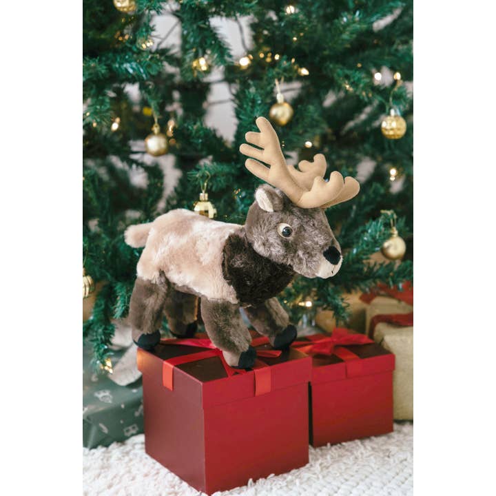 The Petting Zoo - Wholesale Stuffed/Plush Toy - Kids & Baby - 12" (32cm) Winter Reindeer Holiday Wild life1