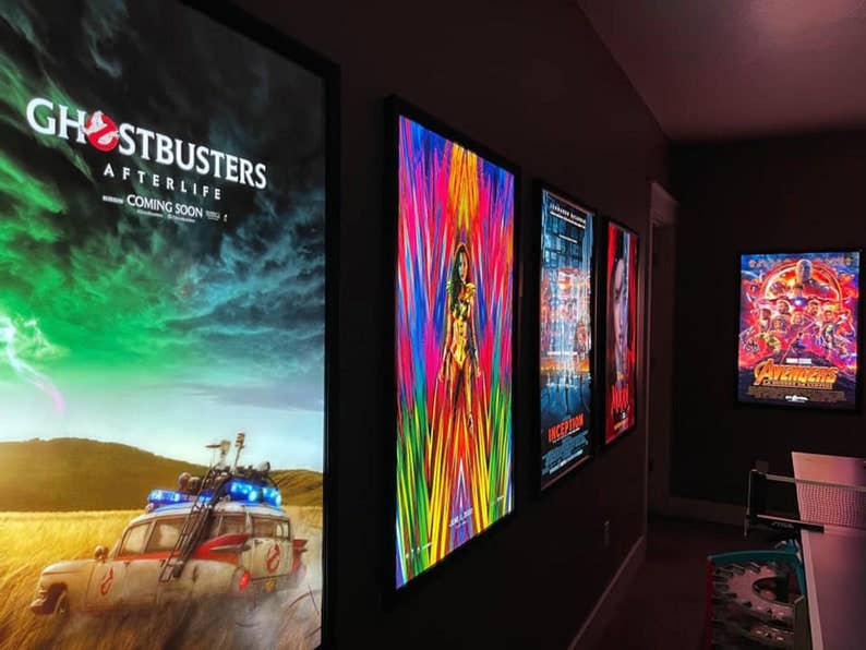 Glowbox LLC - Wholesale Picture Frame - 4-PACK Glowbox "World Famous" LED Light Box Poster Frames - Made in the USA12