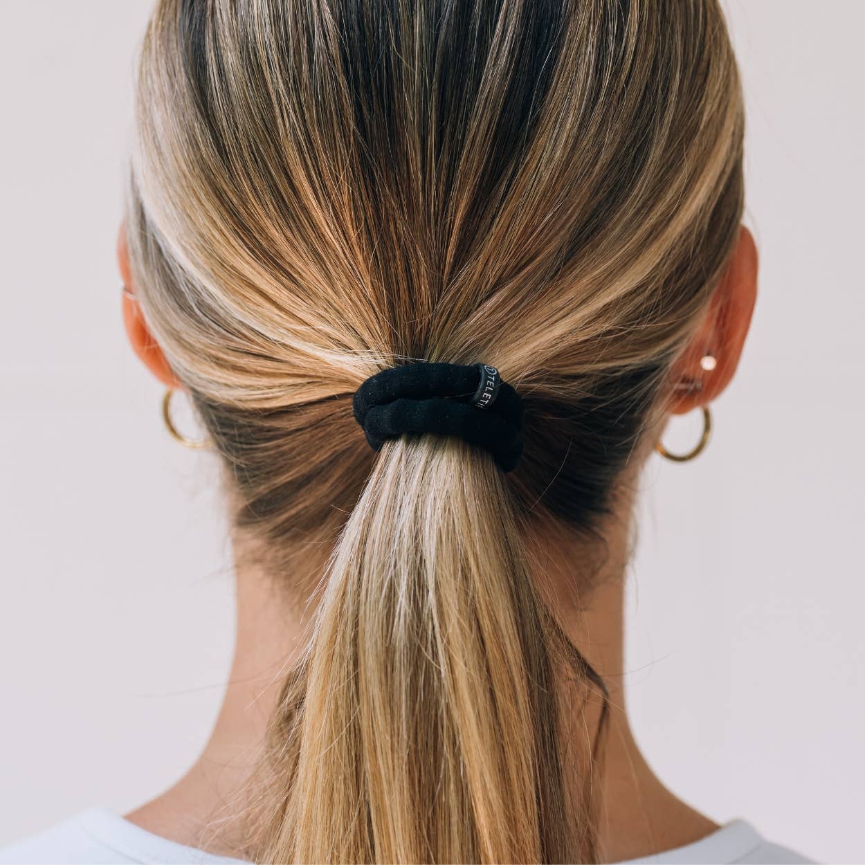 TELETIES - Wholesale Hair Tie - Nylon Hair Ties | Small | Jet Black2