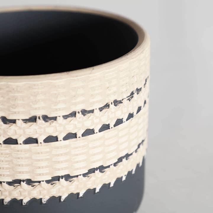 B&B - Wholesale Plant Pot - Terracotta Planter, In Gray, 12X12X10cm1