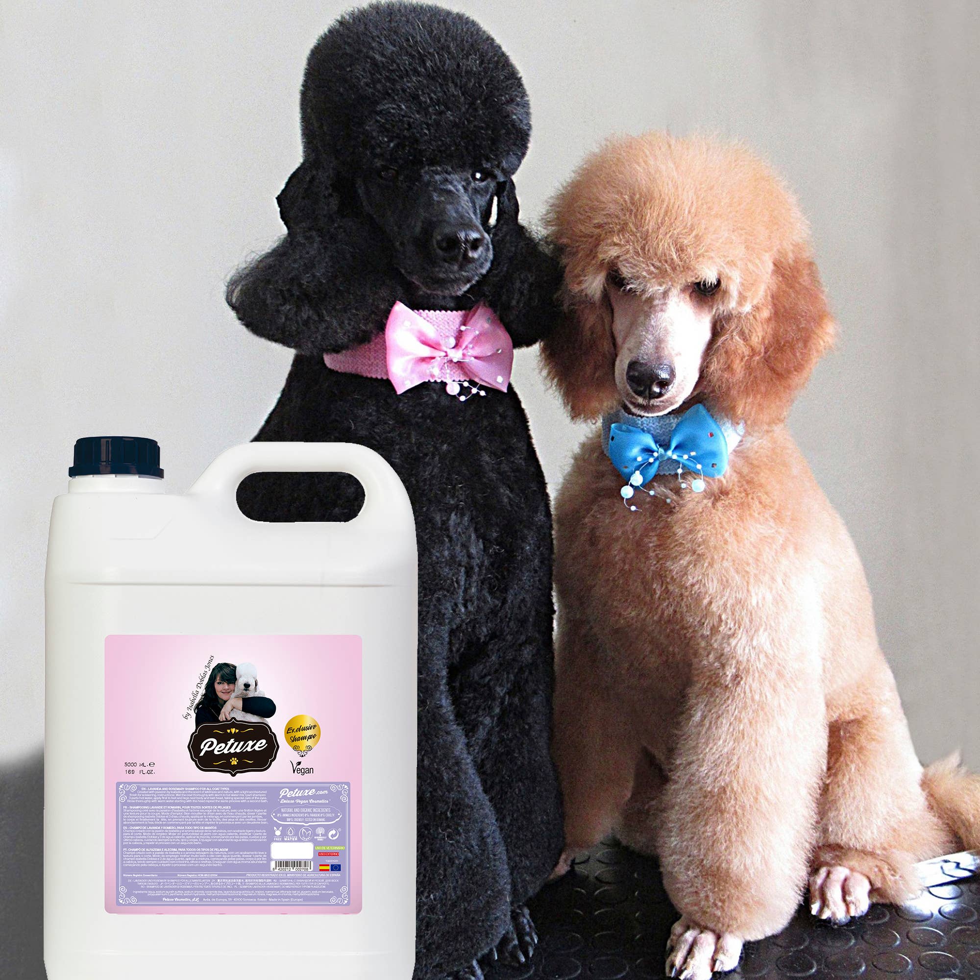 Valquer Laboratorios – Großhandel Haustierpflegeprodukt – Hund – Petuxe Shampoo von Isabella mit Lavendel und Rosmarin, 5000 ml2