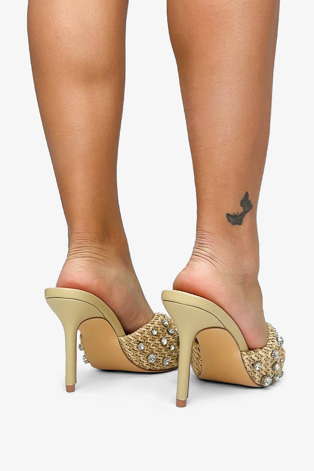 Lemonade Shoes - Vendita all'ingrosso Tacchi alti - Donna - KORRA - Sandali di lusso in rafia con perline, tonalità dorata13