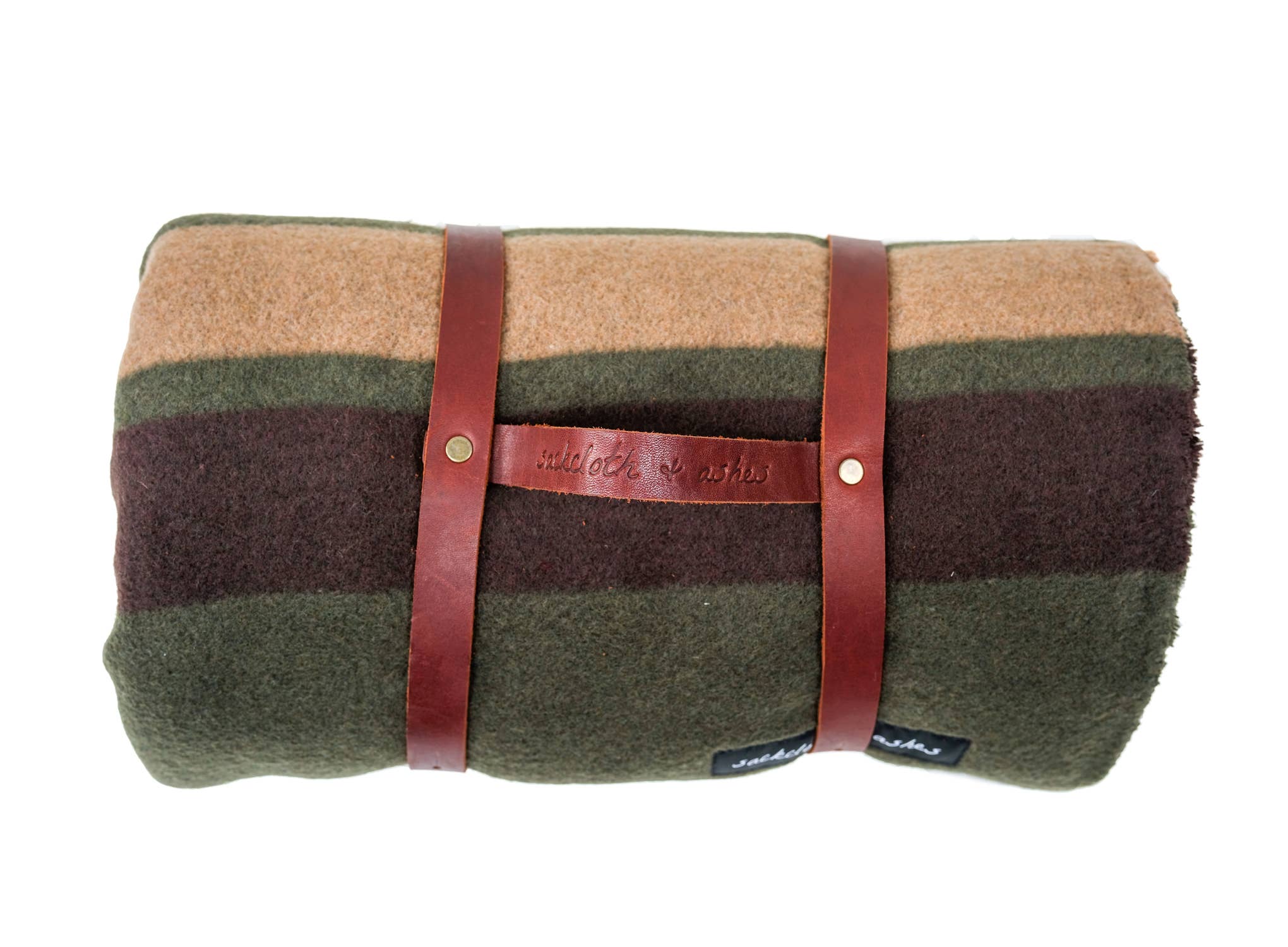 Sackcloth & Ashes - Wholesale Travel Blanket - Leather Blanket Roll Strap6
