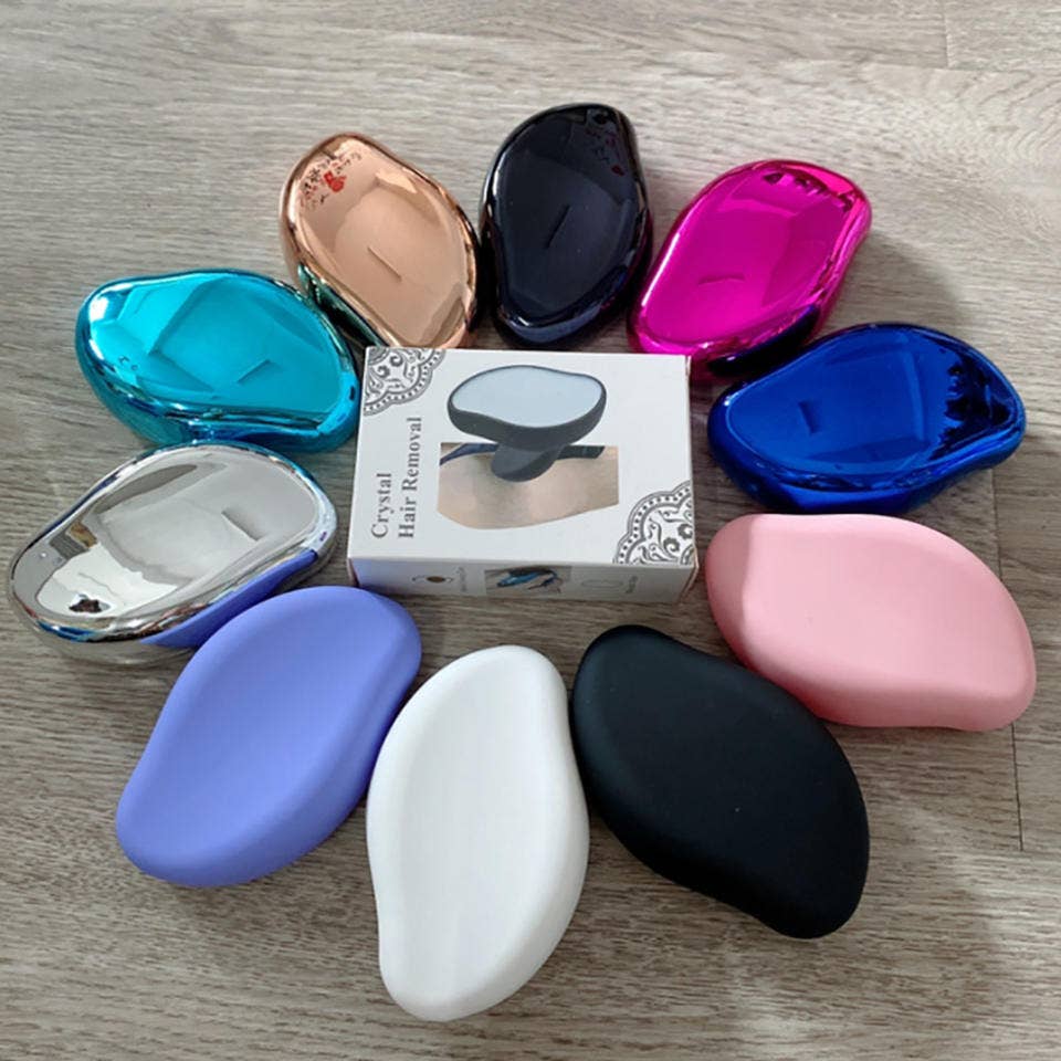 Mezclar y combinar colores Exfoliante indoloro Crystal Hair Shaver, removedor de vello mágico de venta al por mayor en Faire2