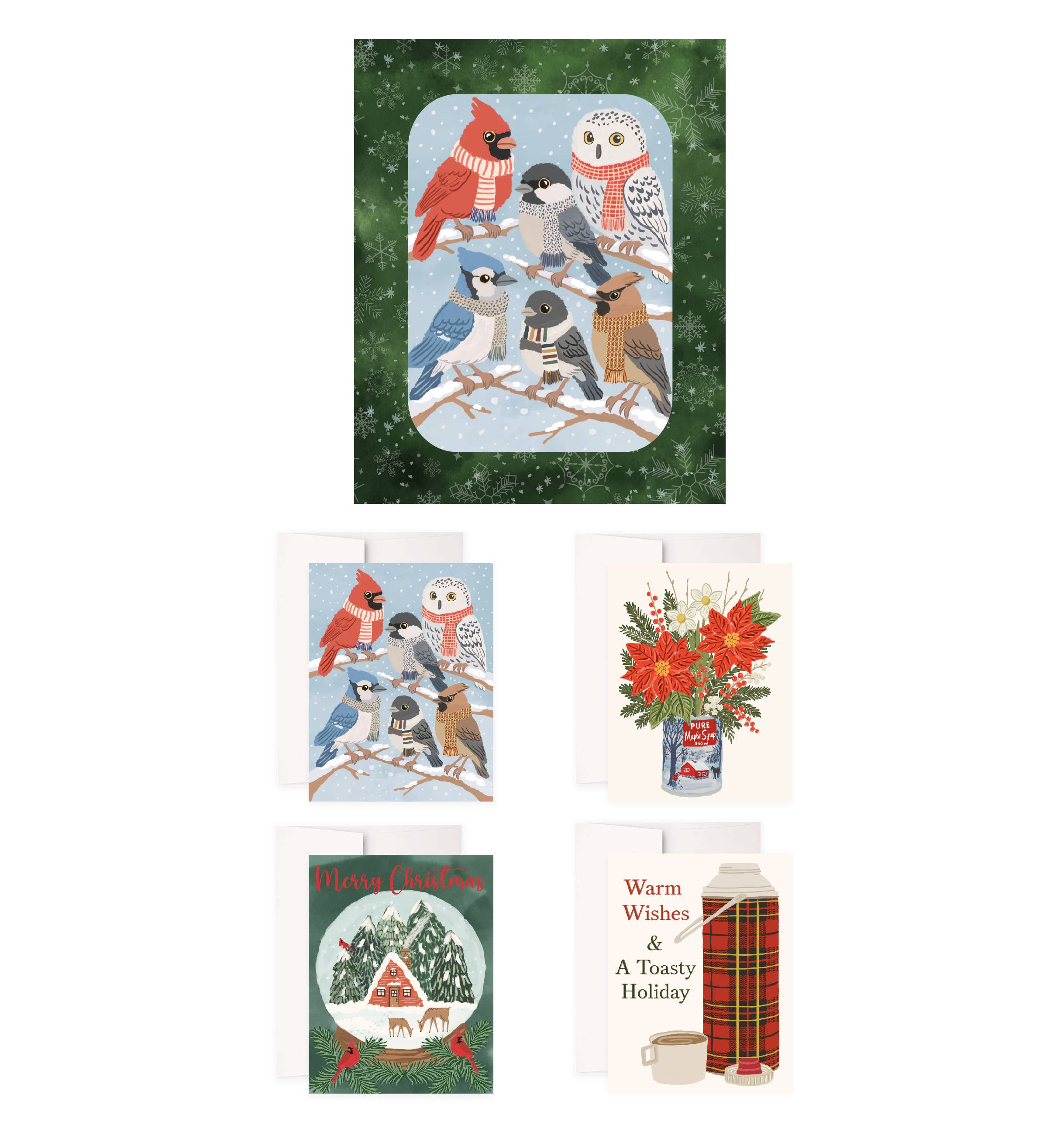 Artistry Cards - Wholesale Christmas Card - Cozy Winter & Nature-Inspired Christmas Boxed Card Set – 8 0