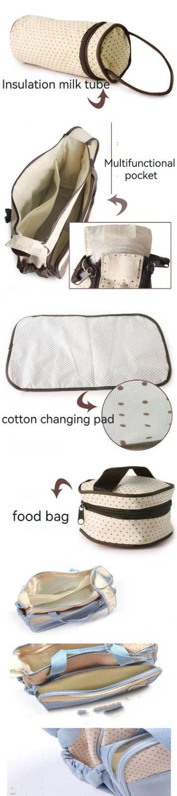  Pack Mix Match Colors  Multifunction Mommy bag Large Storage for Baby Diaper Bags T for wholesale on Faire15