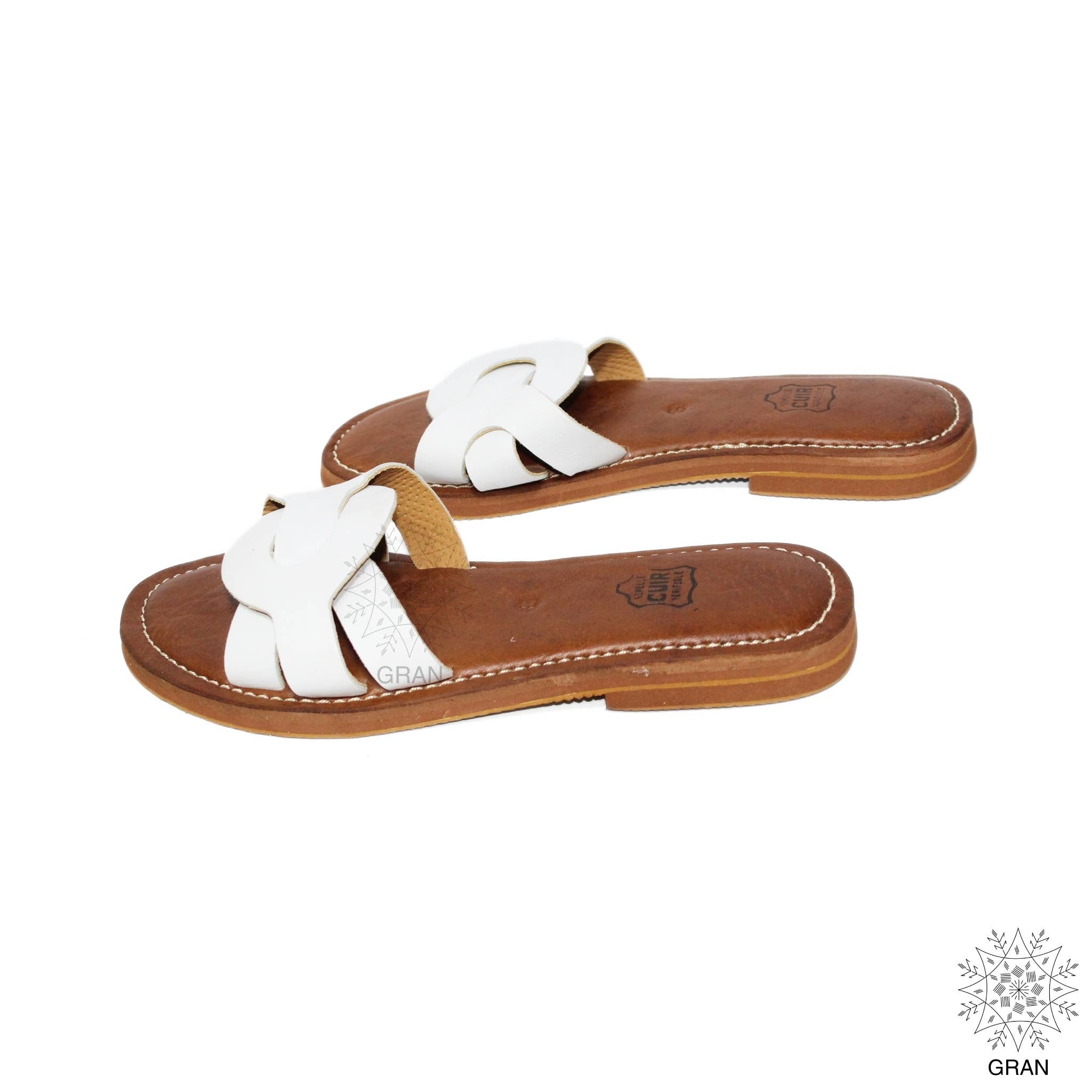 Gran Wholesale - Wholesale Sandals - Women's - Leather Strappy Sandals, Comfy Flat Slide Shoes, footwear.2