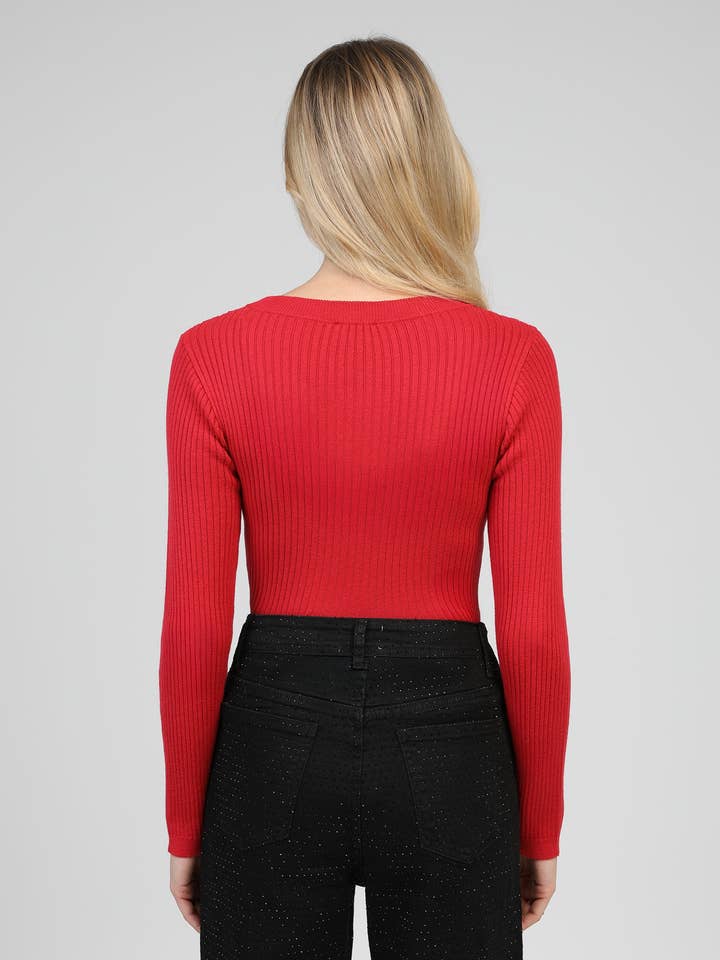 An'ge – Pulôver - Mulher por atacado – PULL LESIENOU vermelho3