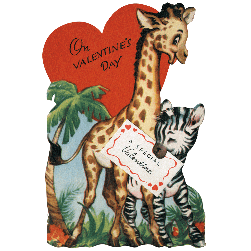 Laughing Elephant - Wholesale Valentine's Day Card - Retro Valentines - Valentines Packet5