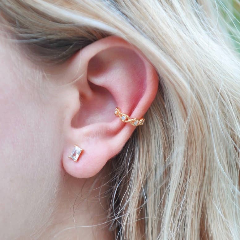 Oh So Lovely – Engroshandel Ørestikkere – Krystalbaguette-ørestikker i flere farver2