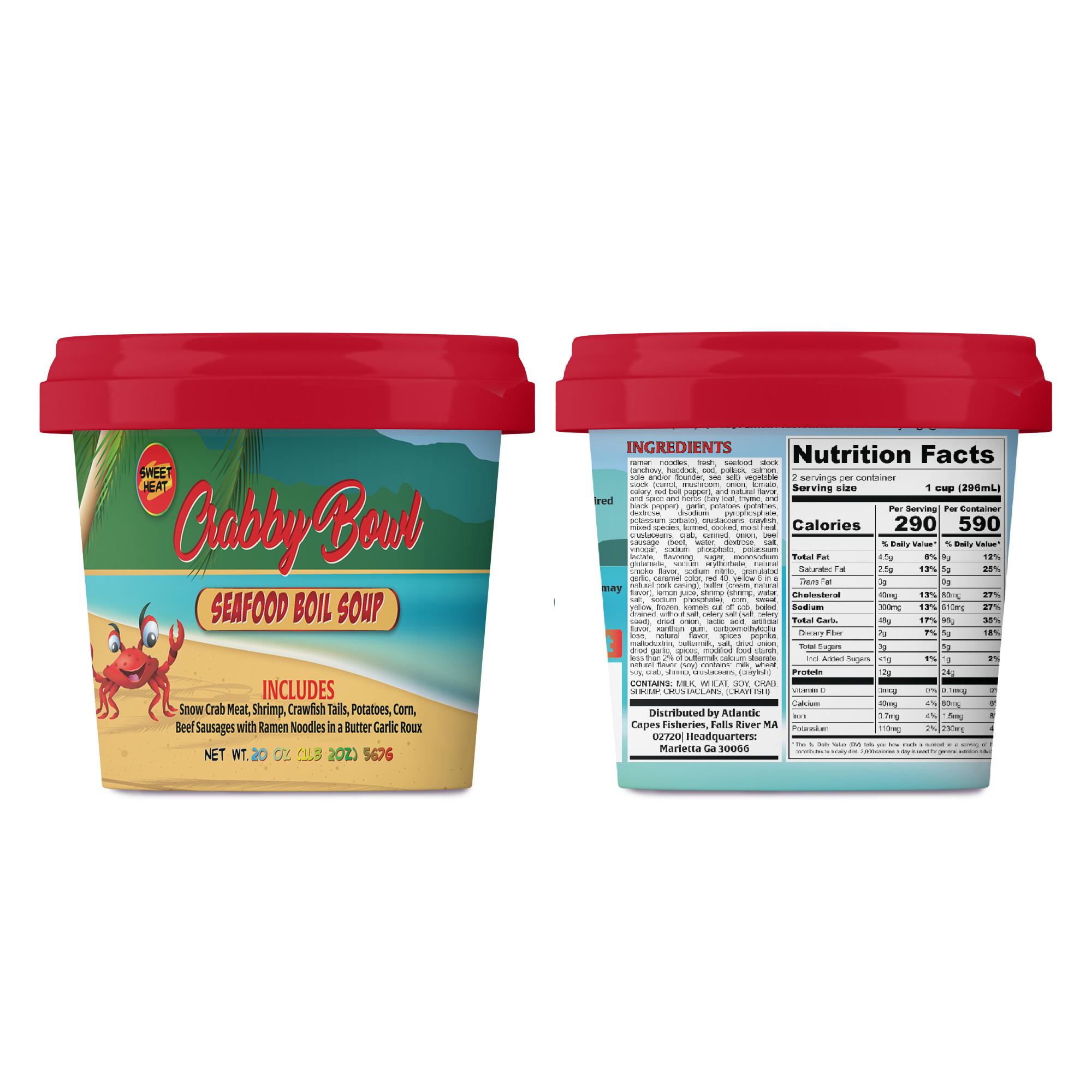 Crabby Bags Wholesale Shopping - Wholesale Soup - Seafood Boil Ramen Soup | Spicy Seafood Boil Soup - Crabby Bags Cajun Seafood Soup4