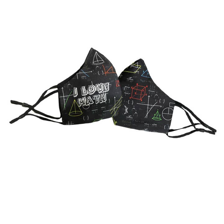 Gesichtsmaske für Mathematiklehrer mit verstellbaren Ohrschlaufen für den Großhandel von Must NY