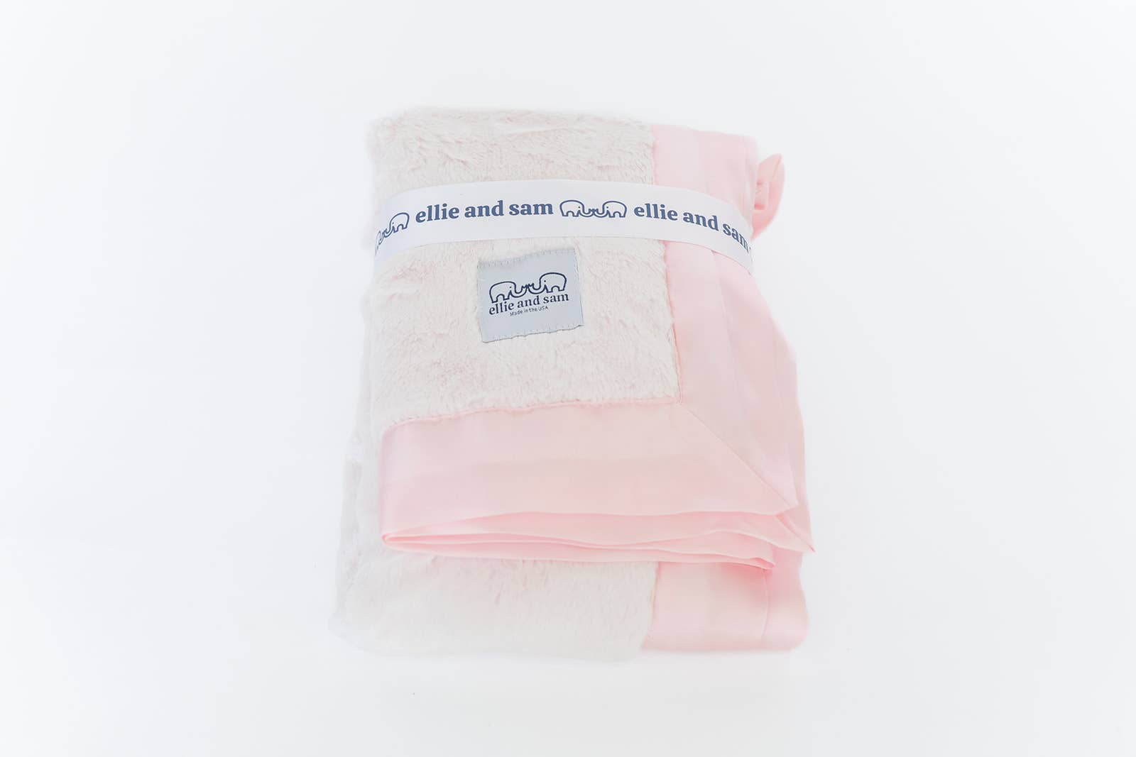 ellie and sam – Engroshandel Hyggetæppe - Baby – Luksus Satin Kant Tæppe - Lyserød9
