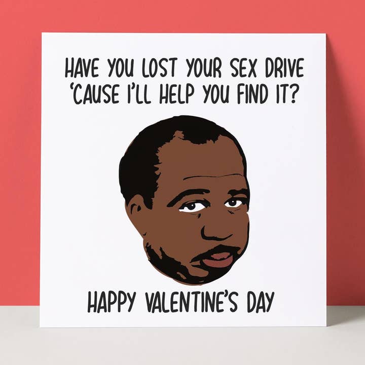 STANLEY HUDSON - THE OFFICE - TARJETA DEL DÍA DE SAN VALENTÍN para venta al por mayor de Pack a Punch Designs