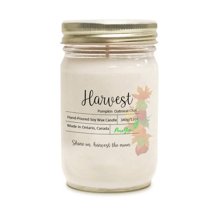 Vela de cera de soja Harvest (Chai de avena y calabaza) para venta al por mayor de PureYou handmade
